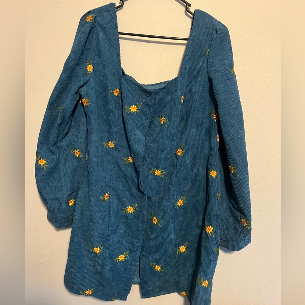 Cider button down dress